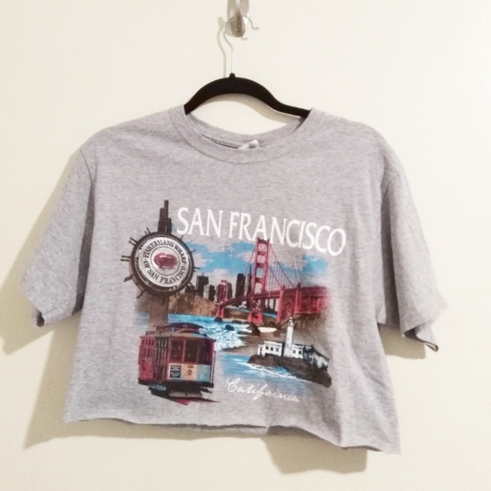 San Francisco graphic crop t-shirt
